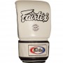 Fairtex TGO3 Снарядные Перчатки Тайский Бокс Открытый Большой Палец Белые